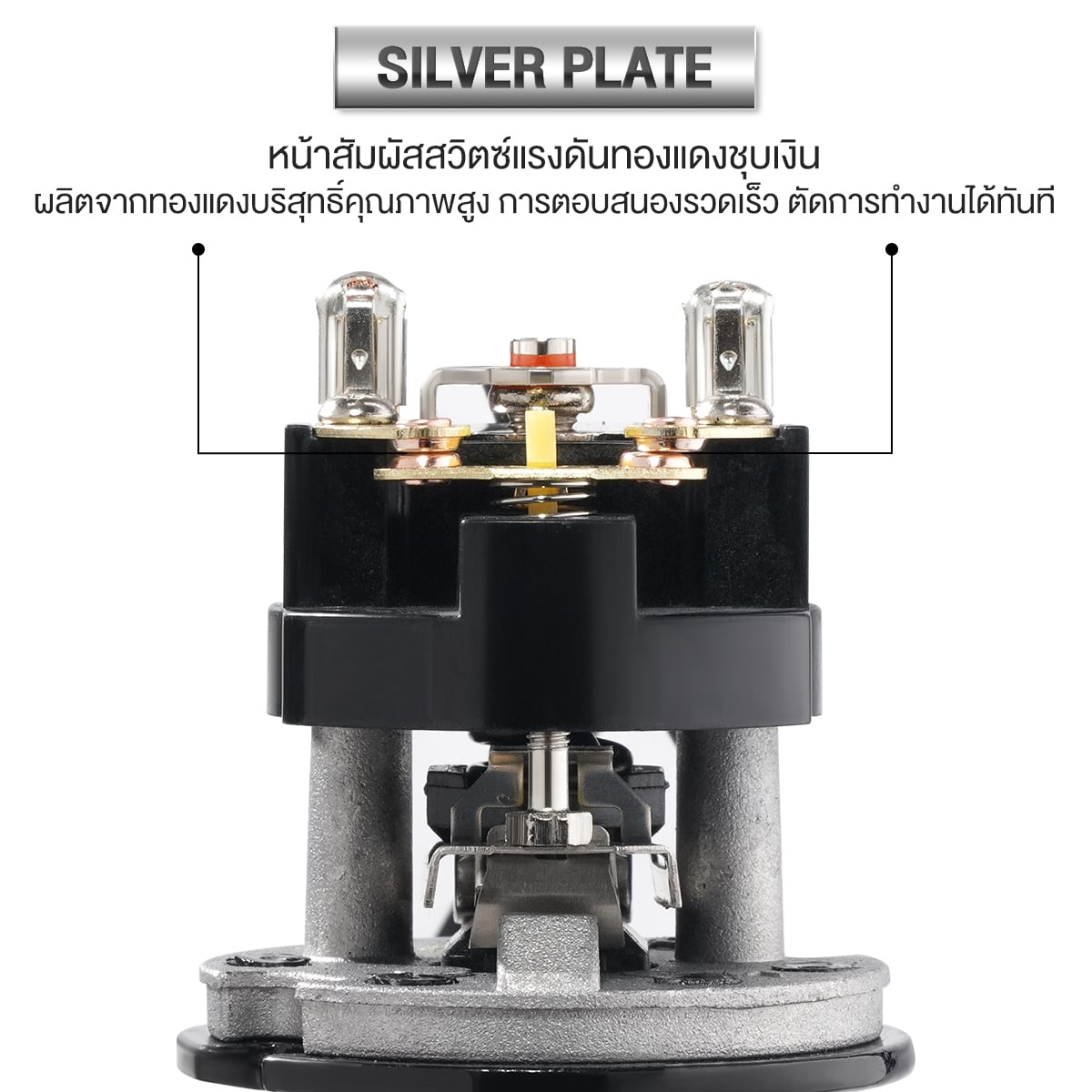อะไหล่สวิตช์แรงดันปั๊มน้ำ DELTON  เกลียวนอก 1/4 นิ้ว สำหรับรุ่น DTPS-160_5